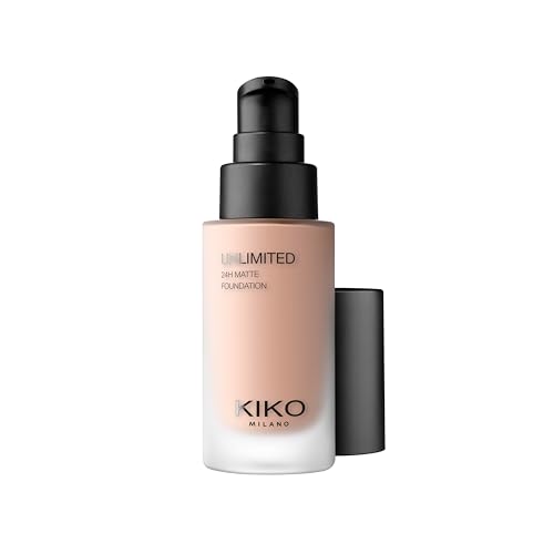 KIKO Milano Unlimited 24H Matte Foundation 5.5 CR, Base De Maquillaje Mate Y Fluida Con Una Duración De Hasta 24 Horas