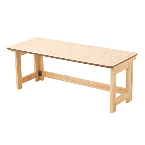 エムール 折りたたみデスク 耐荷重20㎏ 簡単組み立て 天然木