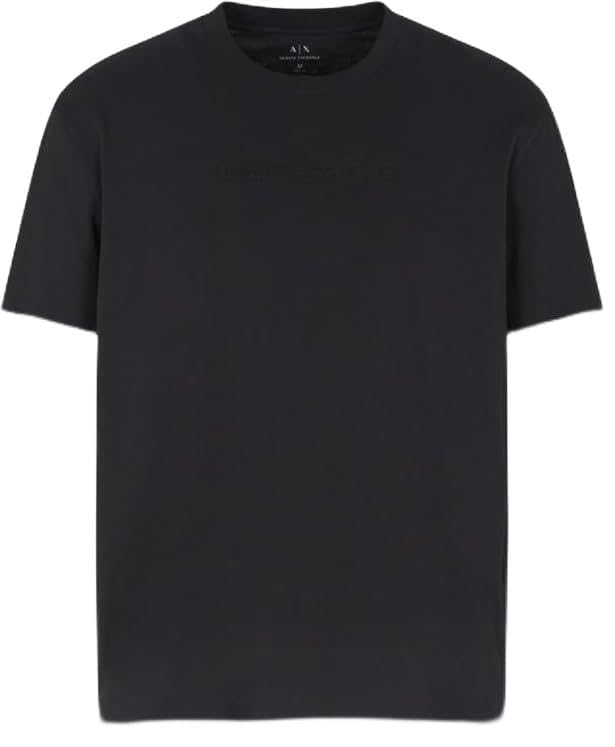 Armani Exchange Short Sleeve Lettering Logo On Front T-Shirt Uomo (Pacco da 1)