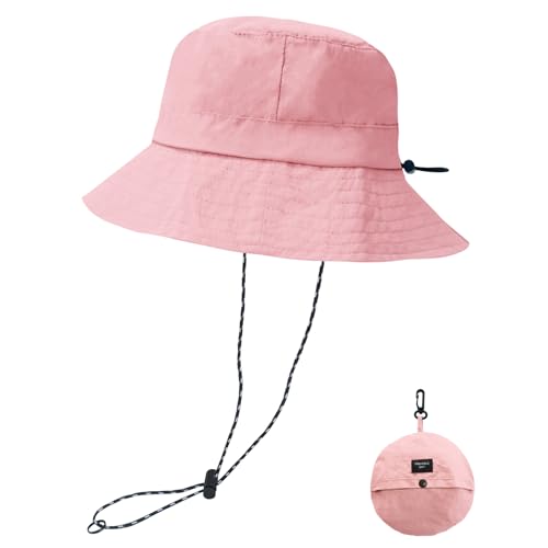 Image of NPQQUAN Sun Bucket Hats for Woman Men Lightweight Sun Hat Packable Foldable Waterproof Beach Hiking Hat