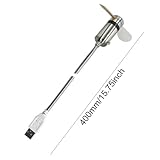 Koolenry Clock Fans Time Temperature Display USB Powered LED Clock Fan Flexible Gooseneck LED Clock - Image 7