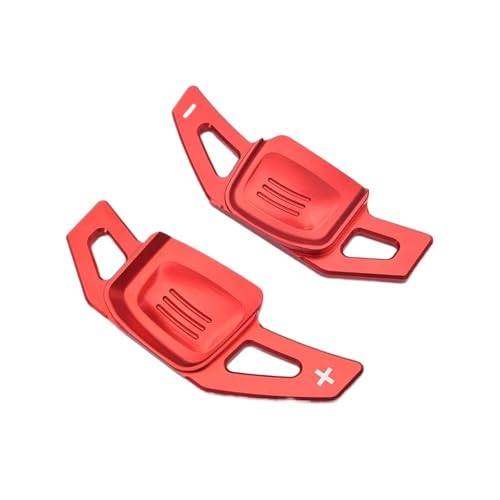 �p�h���V�t�^�[ ���� Compatible With Golf 7 For Alltrack MK7 For Passat B8 For Tiguan For J&etta 2025 �Ԃ̃X�e�A�����O�z�C�[���V�t�^�[�����V�t�g�p�h��(Red)