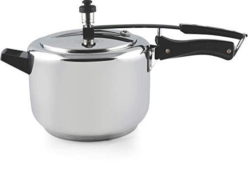 Pnb Kitchenmate Hard-Anodized Aluminum Silver Pressure Cooker - 304 Grade 3.5 L #TOP25