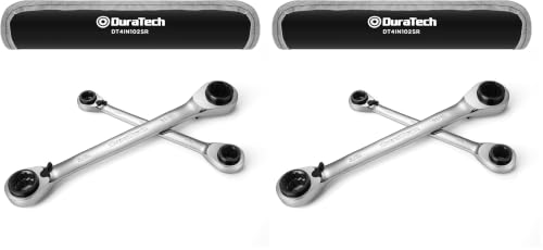 Image of DURATECH 4-in-1 Reversible Ratcheting Box Wrench Set, SAE, 2-Piece (Pack of 2)