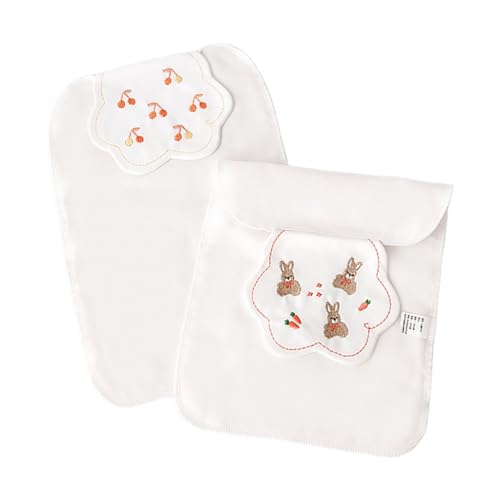 Vdaxvme 2Pcs Backrest Towel Cotton Kindergarten Baby Back Pads 0-8T Kids Sweat-Absorbent Backrest Towel