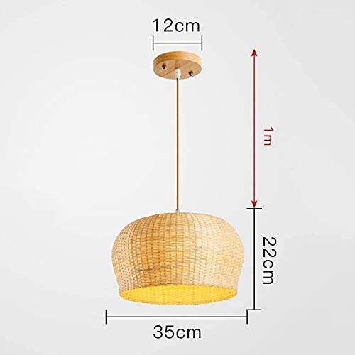 Lámpara de bambú creativa E27 para solucionar la iluminación tenue 8
