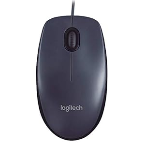 Logitech M90 Ratón con Cable USB, Seguimiento Ãptico 1000 DPI, Ambidiestro, PC, Mac, Portátil, Negro