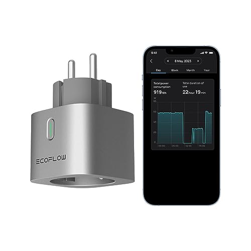 Prise intelligente Wi-Fi - EcoFlow - Smart Plug - Suivi consommation - Commande vocale - Programmable