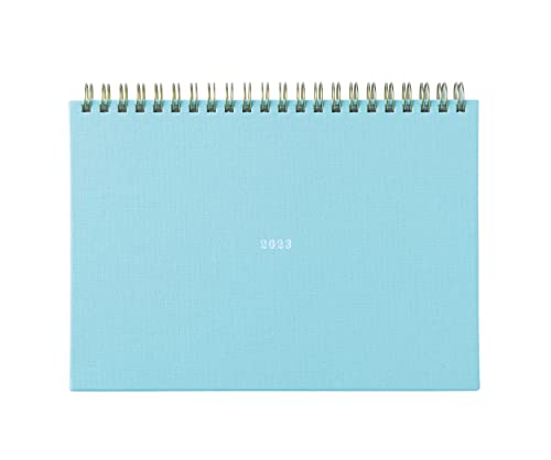 ラボクリップ 手帳 2023年 A5 マンスリー スケッチ 帆布 クリムソーダ 2312T01-CS