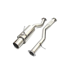 REV9 CB-078 4″ Tip Single Exit Cat-Back Stainless Steel Exhaust Kit compatible with Nissan 350Z (Z33) 2003-2009 all trims