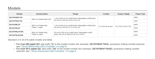 Capteur QS18VN6LAF cellule compacte résolvant les erreurs de détection - 4