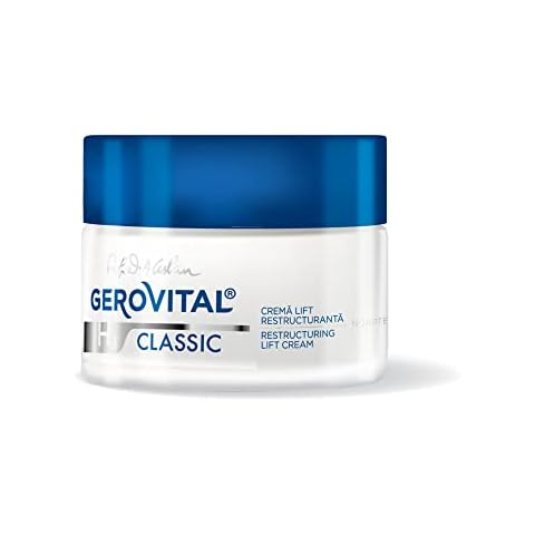 GEROVITAL CLASSIC Restructuring Lifting Cream Night Care with Hyaluronic Acid, Juvinity™, Vitamin E, Anti-wrinkle, Anti-Age Face Cream, Face Moisturizer, 50 ml Cover