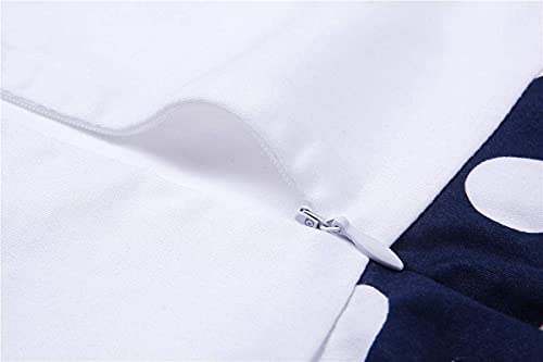 50S Girls Vintage Dresses White Navy Kids Polka Dot Dress With Necklace Size 12 For Christmas Tea Party Holiday #TOP6