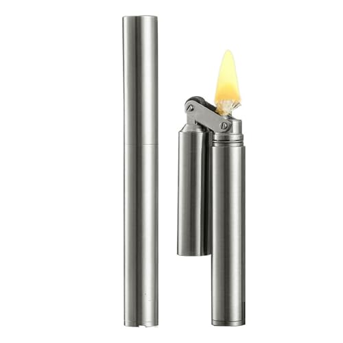 Encendedor de queroseno recargable de latón con sistema a prueba de viento 2
