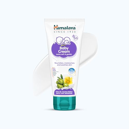 Image of Himalaya Gentle Baby Cream 50ml | No.1 Doctor-Prescribed Brand | Nourishes & Extra Soft Skin | pH 5.5 Formulation | Safe for Newborns