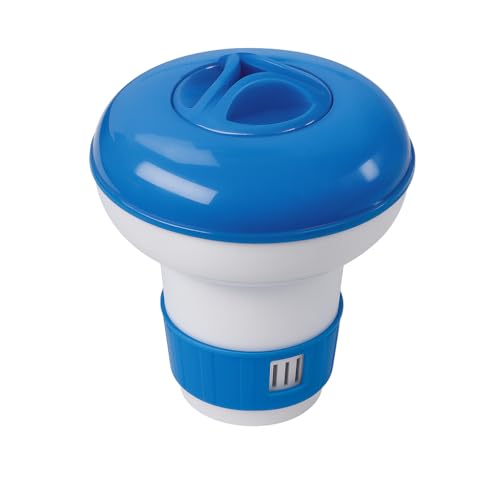 Dosificador Flotante Cloro Mini Piscina Pastillas 20g Tratamiento Agua Piscina Pequeña Spa Hinchable Dosificador Químico Compacto Regulable Seguro Duradero Ideal Mantenimiento Agua Limpia Higiénica Fá
