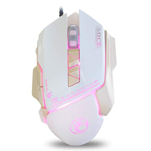 Souris filaire 3200 DPI pour éliminer la latence et les clics bruyants sur PC
