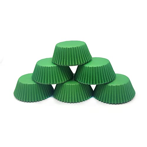 Image of Standard Baking Cups, Classic Green Greaseproof Festive Cupcake Liners, 150-Count