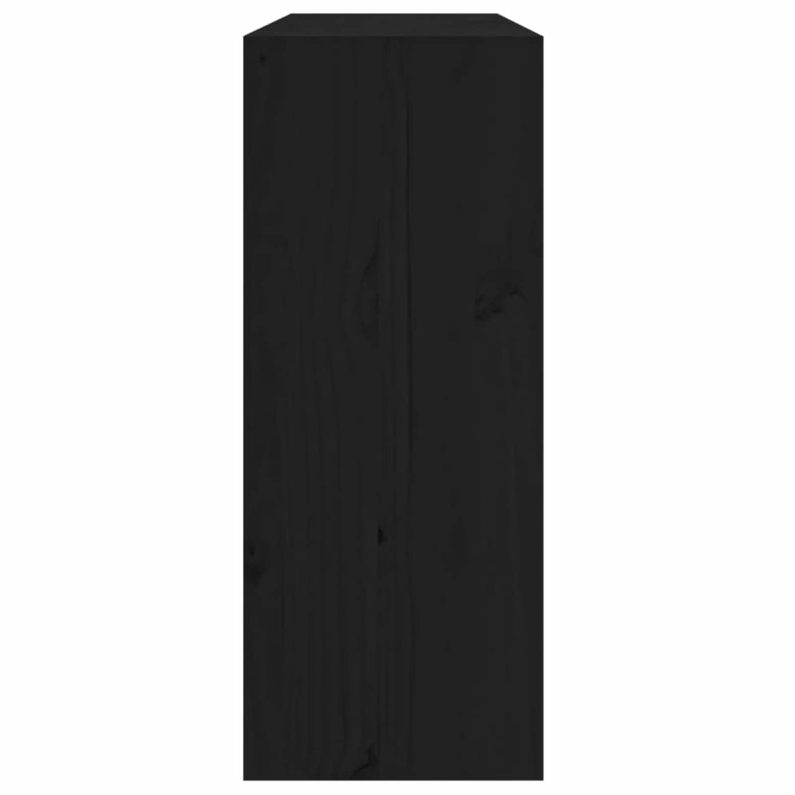 Tidyard Botellero Armario Botellero Botellero de Vino Soporte de Botellas de Pie Botellero Vertical para Cocina Bar Salón Estante para Botellas Madera Maciza de Pino Negro 62x25x62 cm
