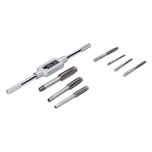 Cocoarm Ensemble de Filières de Taraudage, Kit de Filières de Taraudage en Acier allié 8 Pièces, Outils de Filetage Standard Métriques Trempés et Résistants à la Corrosion pour les Filetages de