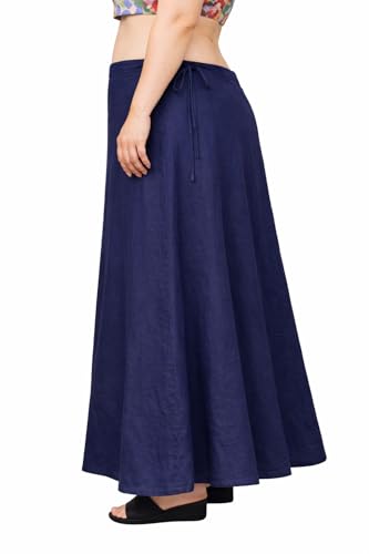 Image of CITIX Pure Cotton Petticoat for Woman Saree | Adujastable Drawstring Waist