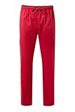 Ajustable con cintas Velilla 533006S; Pantalón Pijama Stretch; Color Rojo; Talla M