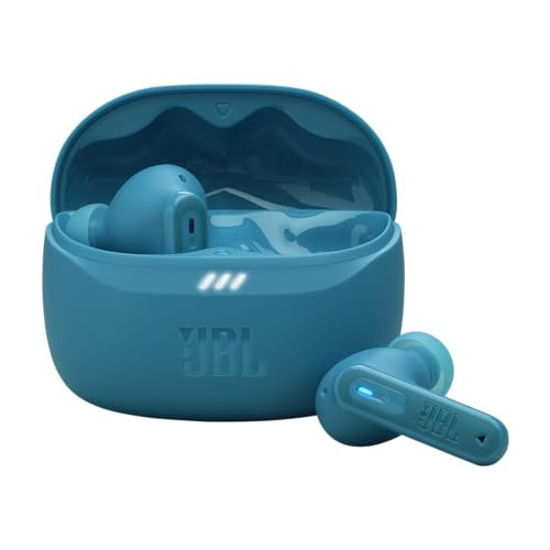 Image of JBL Tune Beam 2 TWS, ANC Earbuds, 48Hr Playtime,Dual Connect,6 Mics, Spatial Sound, Personi-Fi 3.0, Ambient Aware, Relax Mode,Customized EQ with Headphones App,2 Years Warranty (Turquoise)