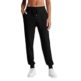 Pantalones Mujer - Pantalon Chandal Mujer Deportes Pantalon Deporte Casual Ropa Deportiva Moda Jogger Largo Trousers Ligero Fitness Verano Primavera Pants Negro L