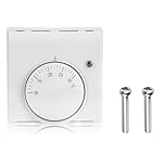 Central Heating Room Thermostat Mechanical with Neon Indicator Adjustable Dial Stat Compatible with Honeywell T6360B TC-RSTATL Energy Saving for Using To Control The Central Air-Condition In Restaura