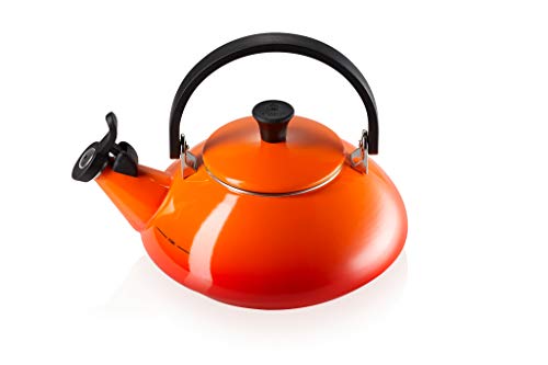 Le Creuset Tetera, Capacidad 1.6 L, Acero esmaltado y Mango fenólico, Zen, Volcánico - Imagen 4