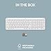 Logitech Signature Slim K950 Wireless Keyboard, Sleek Design, Switch Typing Between Devices, Quiet Typing, Bluetooth, Multi-OS, Windows, Mac, Chrome - Off-White