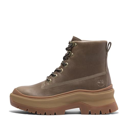 Timberland Timberland Women's Roxie Lane Mid Lace Up Boot, Medium Brown Full Grain, 9.5 Wide