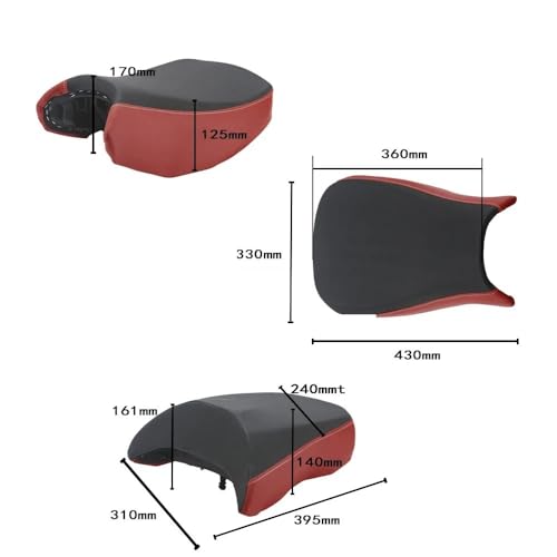 Cojín de asiento para rutas en R1250GS sillín cómodo para viajes largos 7