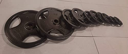 Biggins-Machined-Cast-20-Iron-25Lb-Olympic-Weight-Plate-Pair