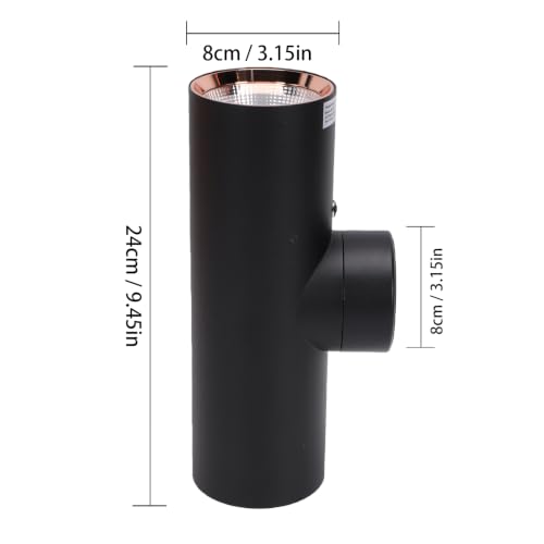 Aplique de pared LED en aleación de aluminio con control remoto y 3 luces 7