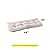 Sweet Home Collection Patio Chair Cushions Outdoor Loveseat Lounge Seat Pads Premium Comfortable Thick Fiber Fill Tufted 44" x 19", 1 Count (Pack of 1), Cream
