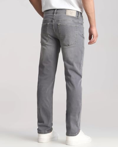 Image of MUFTI Grey Super Slim Fit Jeans