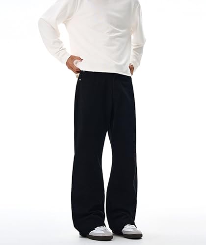 Pantete Men's Baggy Wide Leg Pants Hip Hop Straight Leg High Waist Classic Relax Fit Skateboard Trousers2
