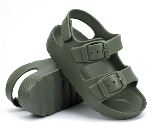 Image of ChayChax Toddler Boys Girls Double Buckle Sandals Children's Adjustable Back Strap Water Sandal