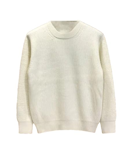 Men Soft Warm Winter Sweater O-Neck Solid Casual Knitting Pullover Warm Comfortable Dropped Shoulder Sleeves Sweaters