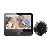 Smart WiFi Video Doorbell Camera, Wireless Smart Video Doorbell, 4.3-inch Color Display HD Wireless Video Doorbell with Monitor for Tuya