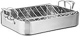 Cuisinart MultiClad Pro Stainless 16-Inch Rectangular Roaster with Rack
