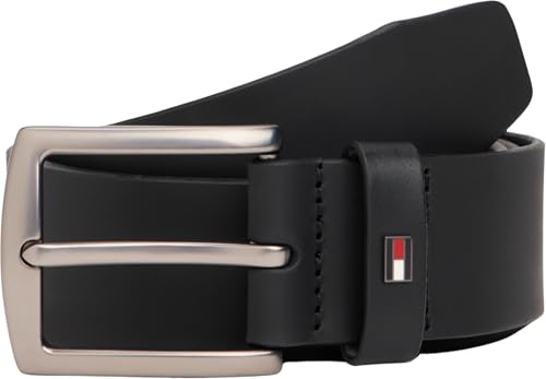 Tommy Hilfiger Herren Gürtel Denton 4,0 cm Ledergürtel, Schwarz (Black), 115 cm – Ansicht 7