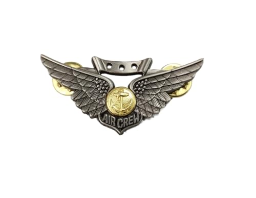 Reproduction US NAVY COMBAT AIRCREW WING HAT PIN INSIGNIA METAL BADGE GRAY