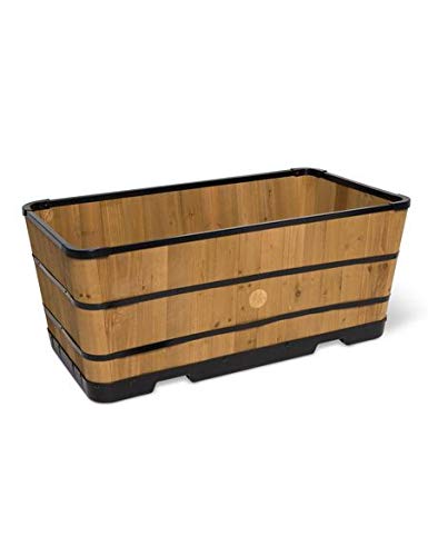VegTrug Wooden Trough Planter Large 90 cm for Indoor Outdoor Garden Patio Terrace Balcony Colour Natural 100% FSC (B08HL3CMGD) Amazon Price History, Amazon Price Tracker