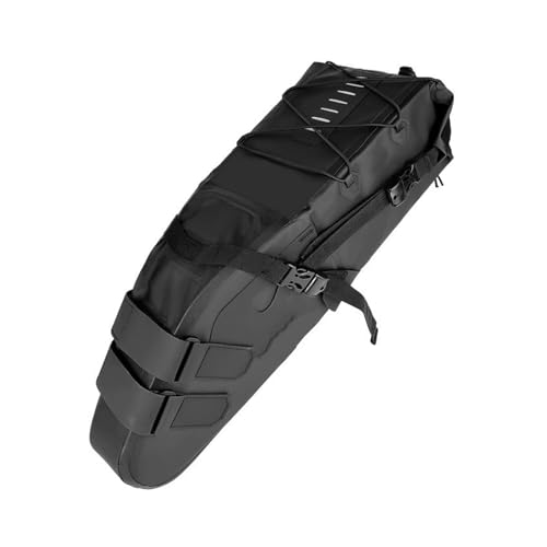 Sac de selle vélo grande capacité 10l avec finitions réfléchissantes haut de gamme