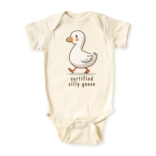 Image of MangoHouse Certified Silly Goose Baby Bodysuit, Kids & Toddler T-Shirt – Funny Goose Outfit for Boys Girls Clothes