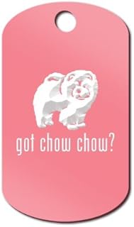Got Chow Chow Engraved Keychain/GI Tag Mister Petlife Pink