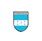Aufnäher, Flagge Honduras, taktisch, bedruckt, bestickter Rand, selbstklebend
