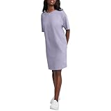 Hanes Comfortblend Women's Essentials Cotton T Dress, Wear Around Jersey Oversized Shirt, Peri Blue